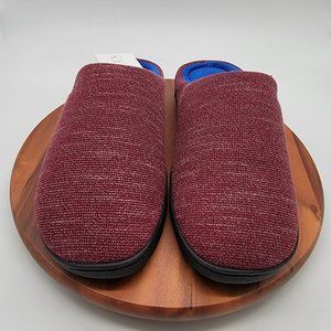 NWT BCTEX Coll Burgundy Cushioned Soft Slip On Cozy Comfy House Slipper